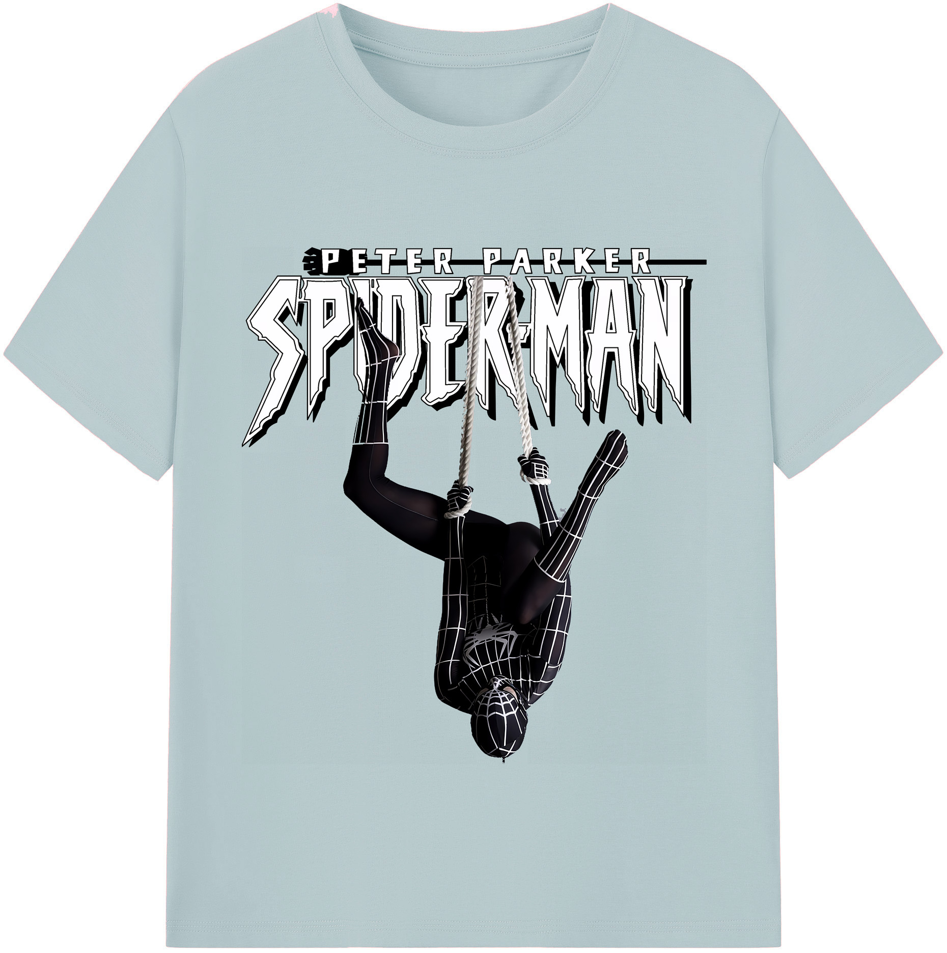 （画像用） Spider Man スパイダーマン 綿100％半袖Tシャツ（フロントプリント）